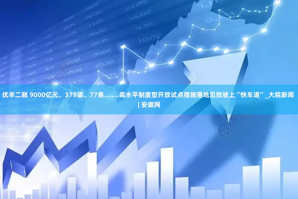 优羊二融 9000亿元、379项、77条……高水平制度型开放试点措施落地见效驶上“快车道”_大皖新闻 | 安徽网